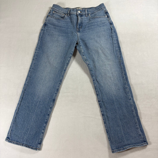 Madewell Straight Leg Jeans Womens 28 Fit Like 30X28 Blue Mid Rise Denim Classic