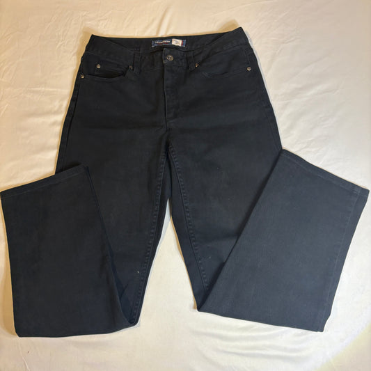 Baggy Liz Claiborne Lizwear Jeans Women’s 6S Black Denim Straight Leg Pants