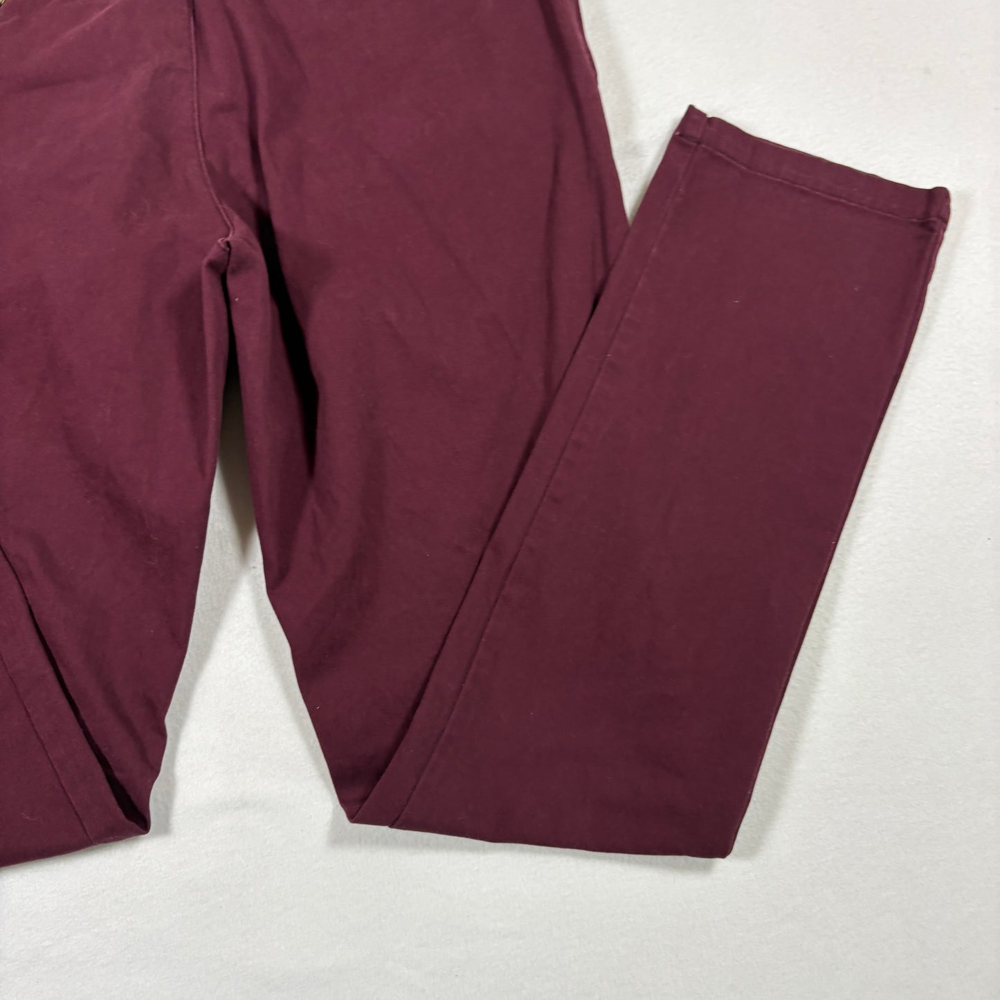 Old Navy mens pants size 32x34 burgundy slim fit stretch chinos Y2K casual