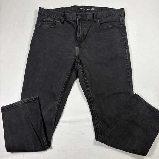 Old Navy Jeans Mens 40x30 Black Built-In Flex Skinny Denim Pants Streetwear