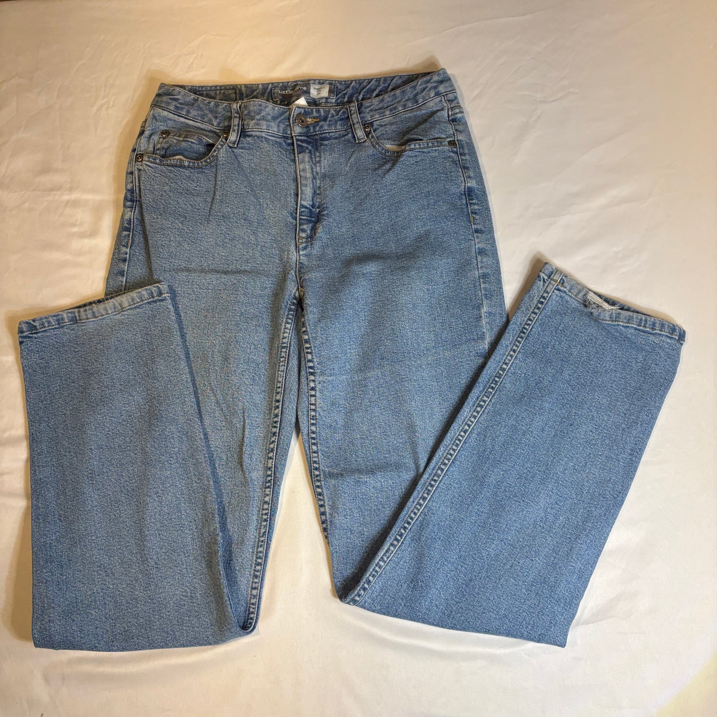 Liz Claiborne Jeans Women’s 6R Straight Leg High Rise Light Wash Denim Baggy