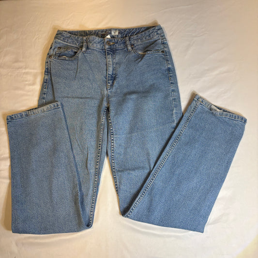 Liz Claiborne Jeans Women’s 6R Straight Leg High Rise Light Wash Denim Baggy