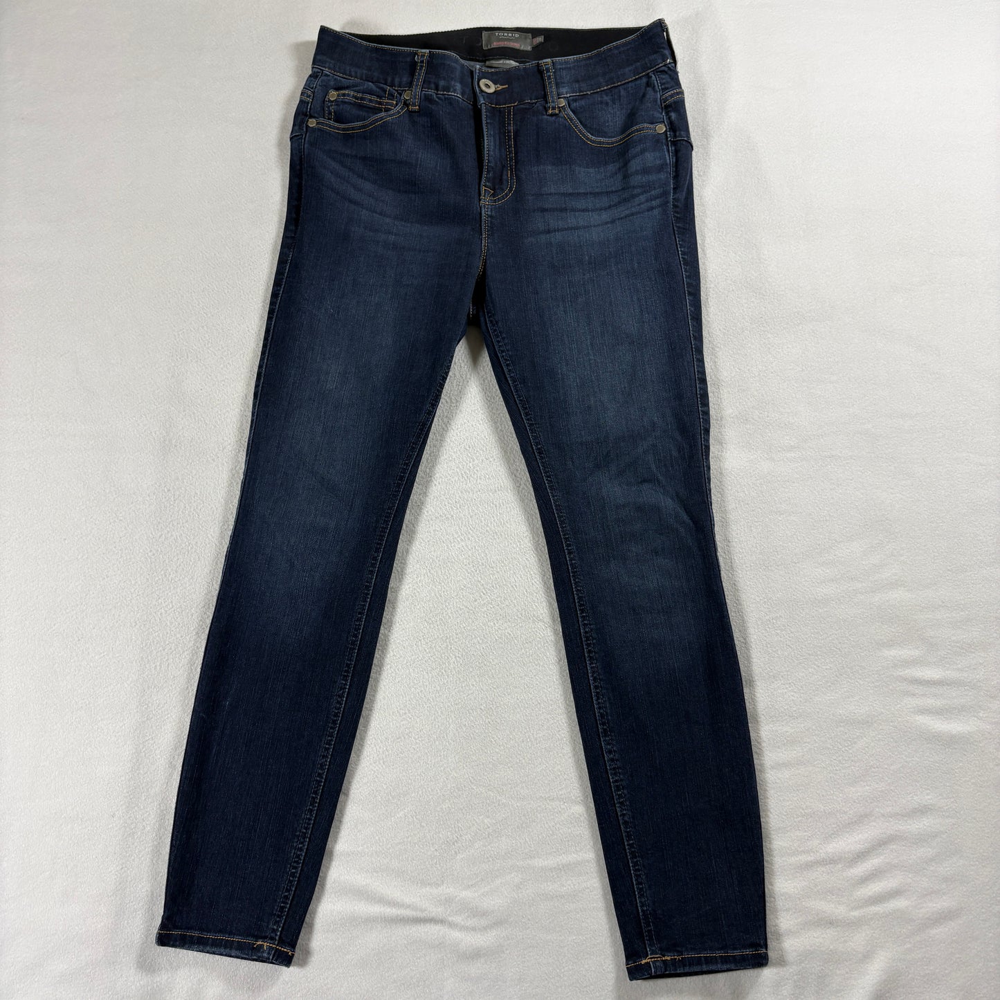 Torrid Bombshell Skinny Jeans Womens 10S Short Dark Wash Stretch Denim