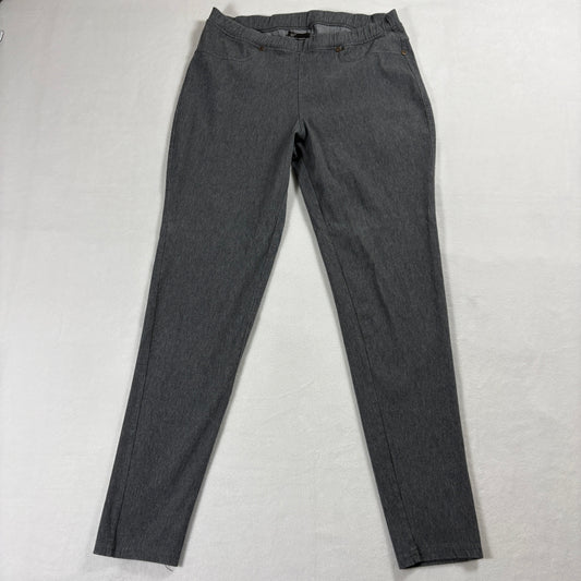 L L Bean Denim Leggings Womens L XL Gray Stretch Jeggings Pull On Pants!