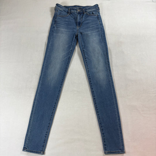 American Eagle Jegging Jeans 6 X-Long Fits Like 26X32 Blue Next Level Stretch