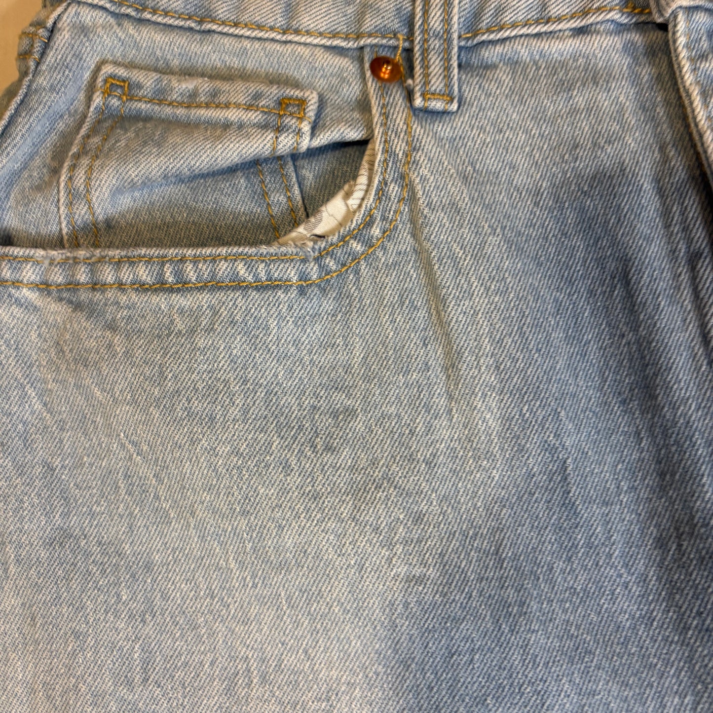 Gloria Vanderbilt Jeans Women’s 6/28R Baggy Light Wash High Rise Straight Leg