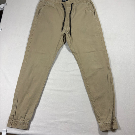 Denizen From Levis Jogger Pants Mens M Khaki Stretch Drawstring Casual Chino