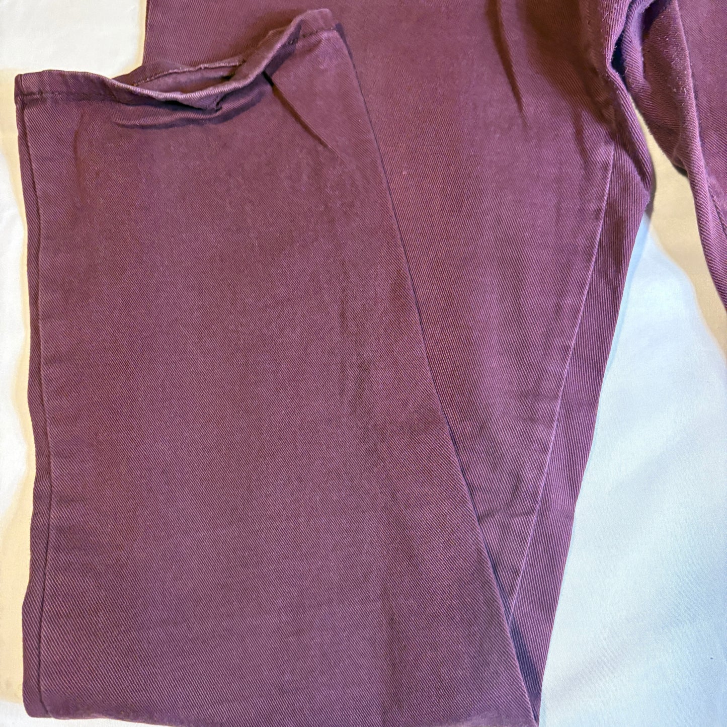 Gloria Vanderbilt Amanda Jeans Women’s 8 Baggy High Rise Straight Leg Plum Purple