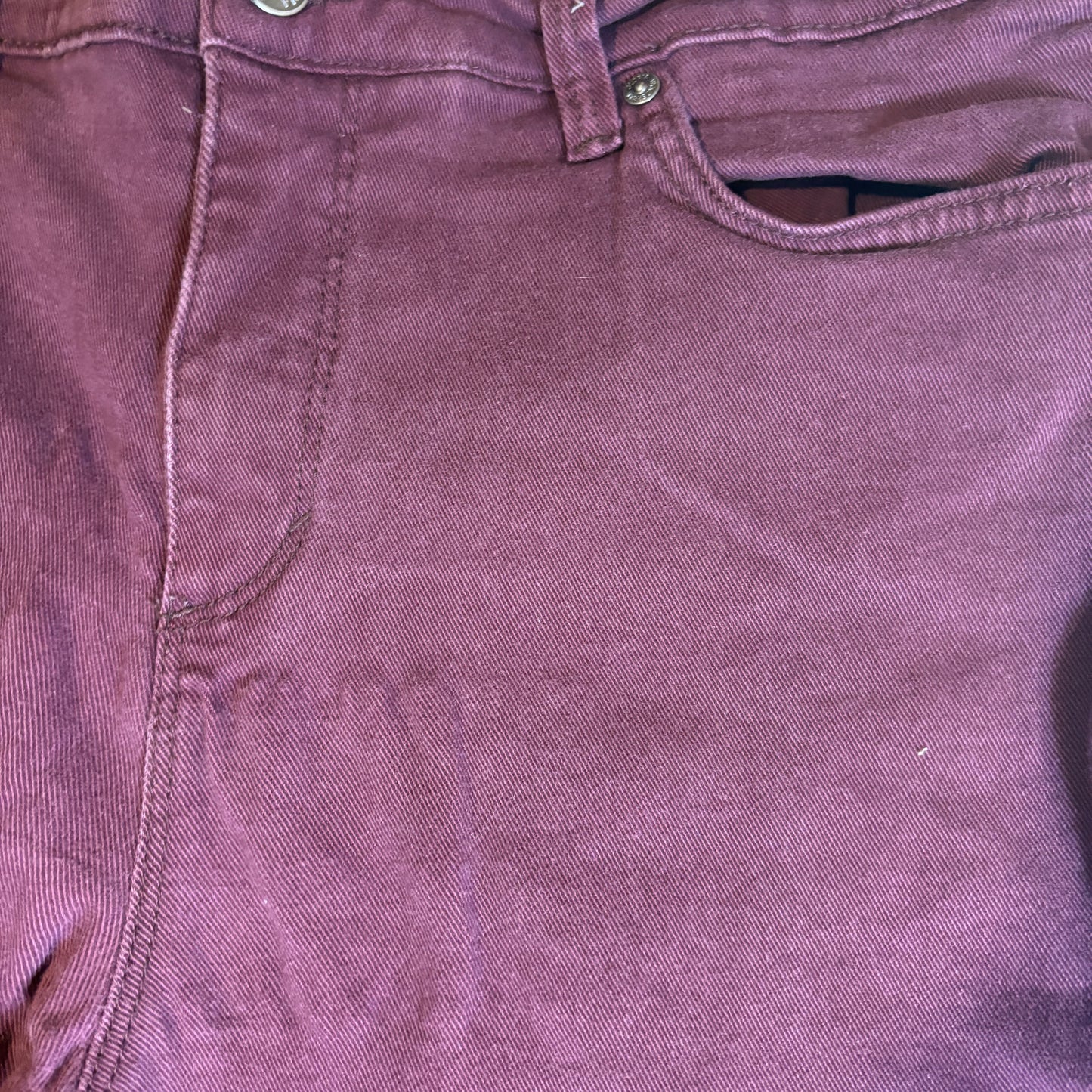 Gloria Vanderbilt Amanda Jeans Women’s 8 Baggy High Rise Straight Leg Plum Purple