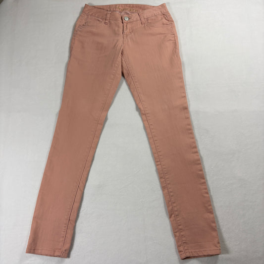 American Rag Jeans Womens 3R Skinny Stretch Pink Denim Low Rise Slim Fit Trend X