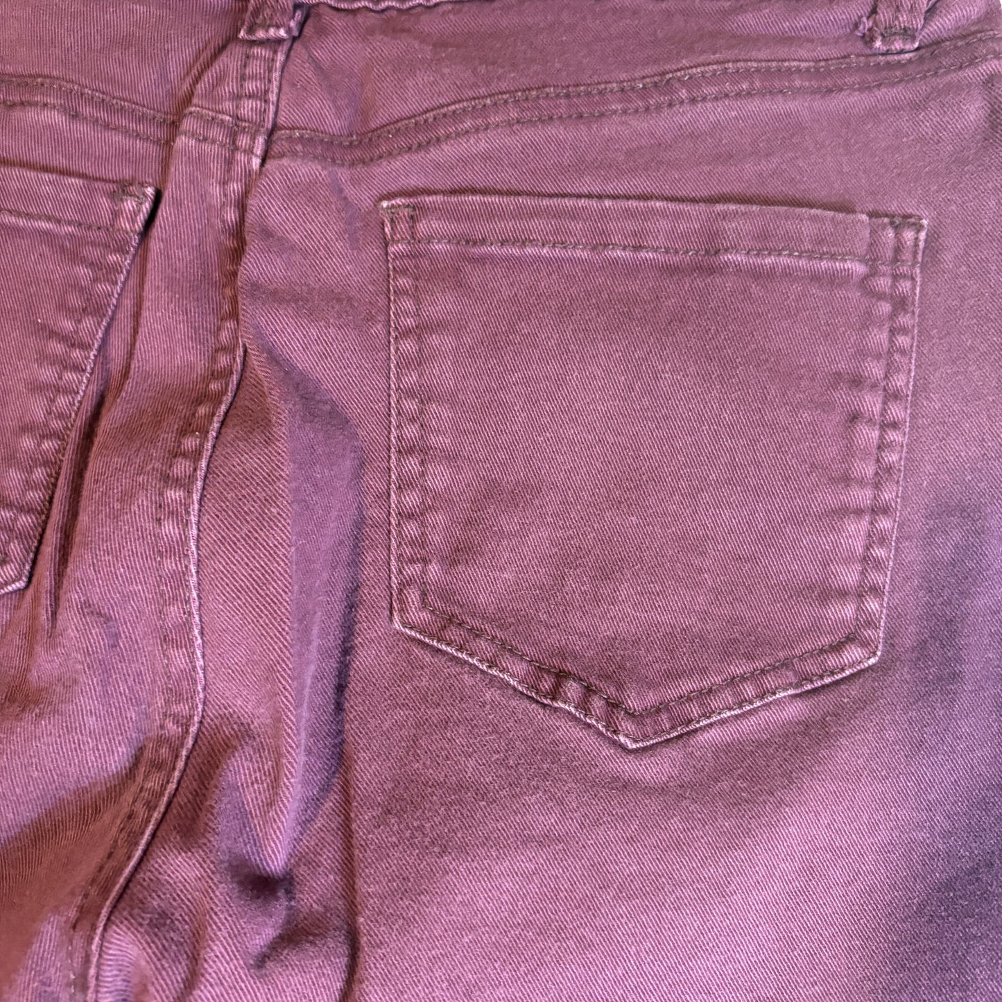 Gloria Vanderbilt Amanda Jeans Women’s 8 Baggy High Rise Straight Leg Plum Purple