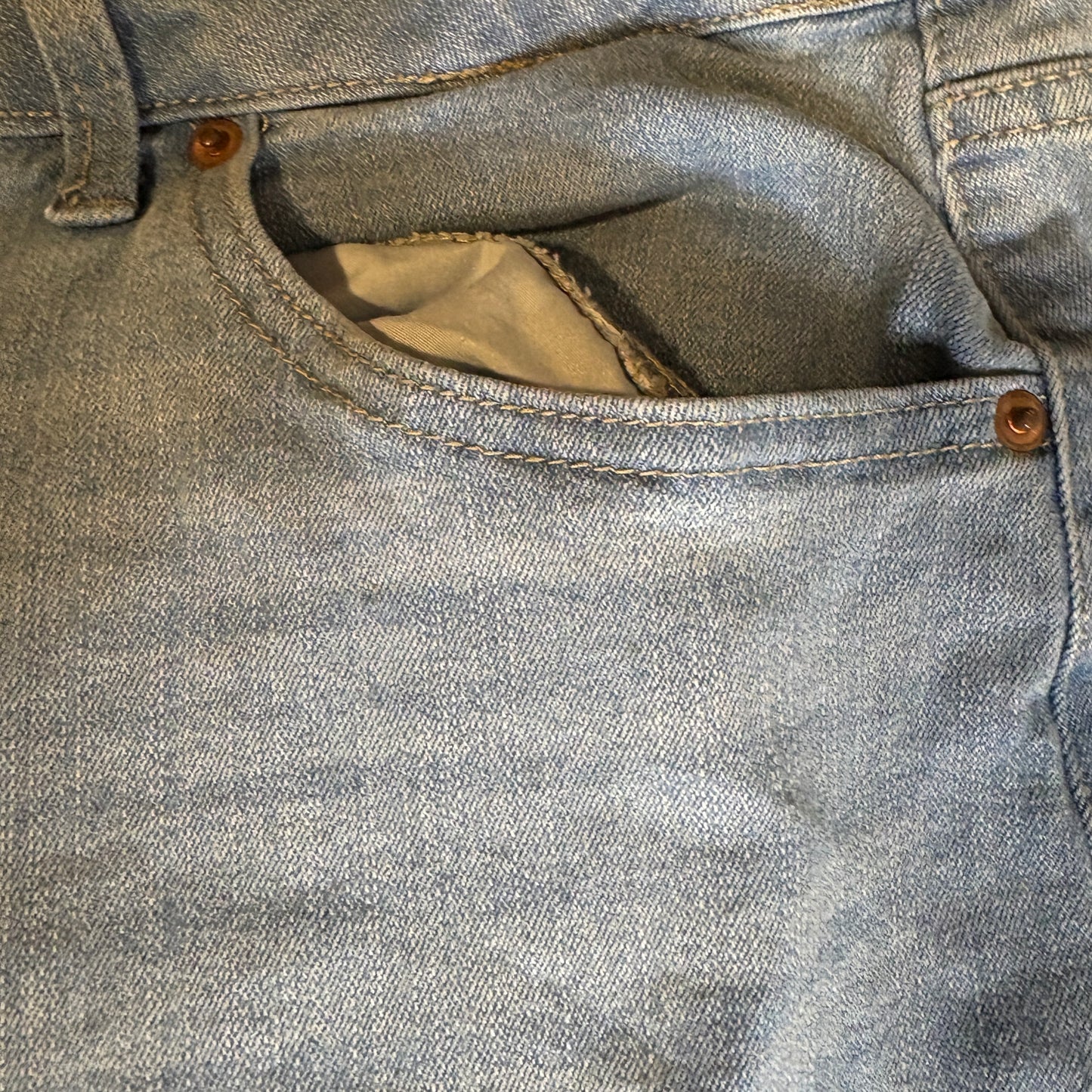 No Boundaries Jeans Women’s 19 Baggy Light Wash High Rise Straight Leg Stretch