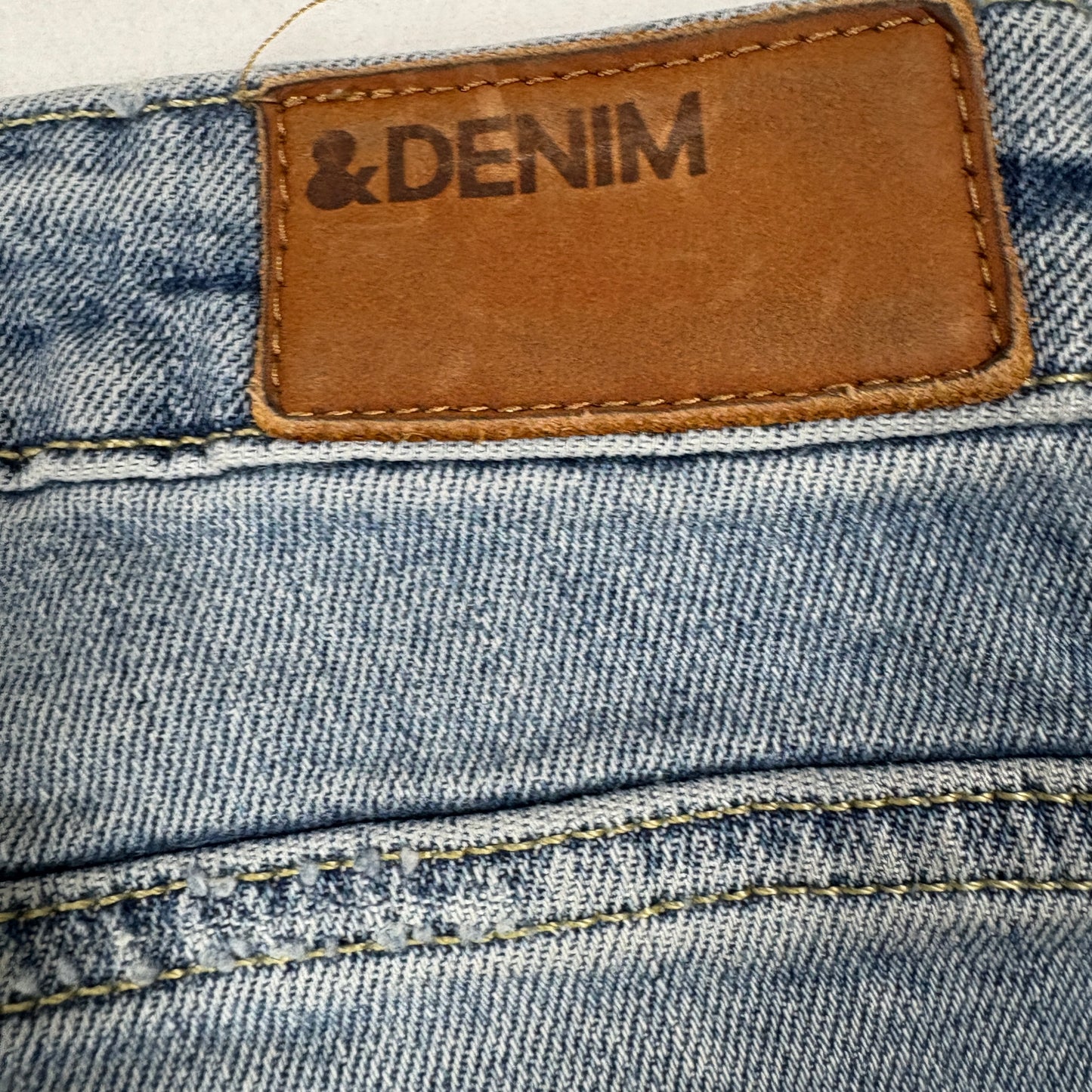 H&M mens jeans 34x32 light wash distressed skinny high rise denim Y2K grunge