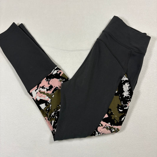 Pop Fit womens leggings S black camo print high rise stretch activewear yoga gym