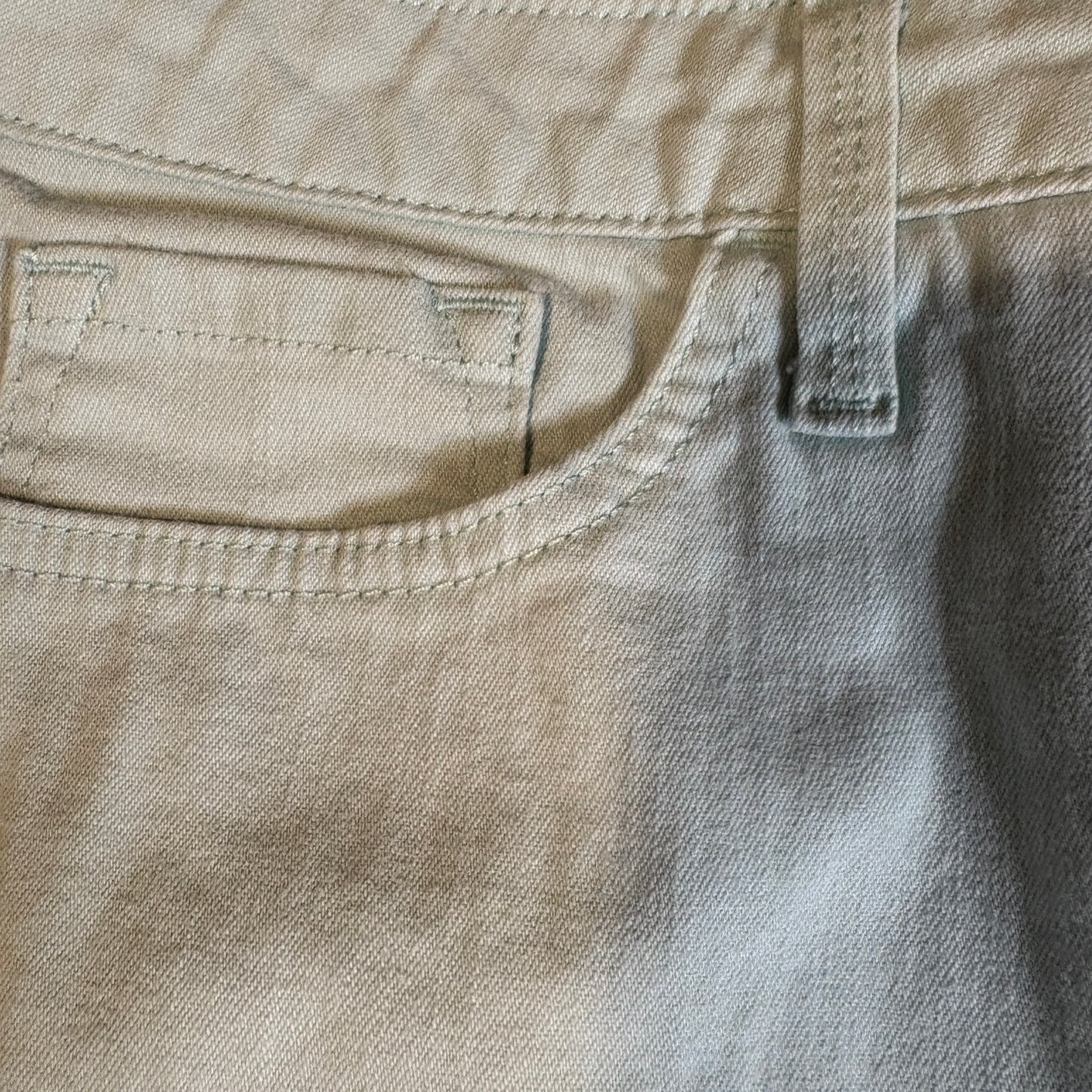 Lee Women’s Baggy Cropped Jeans Size 2 Aqua Teal Capri Straight Leg Y2K