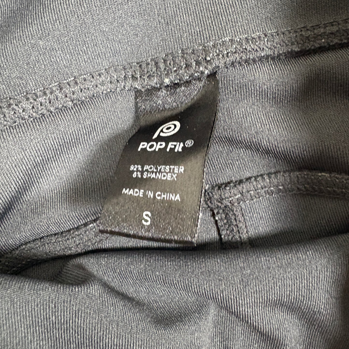 Pop Fit womens leggings S black camo print high rise stretch activewear yoga gym