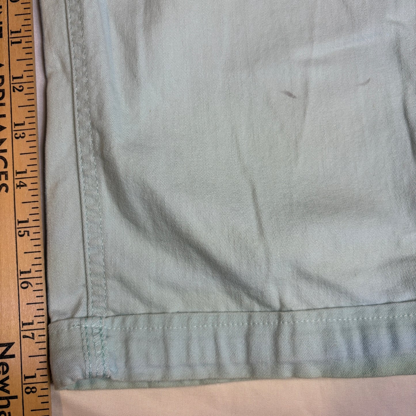 Lee Women’s Baggy Cropped Jeans Size 2 Aqua Teal Capri Straight Leg Y2K