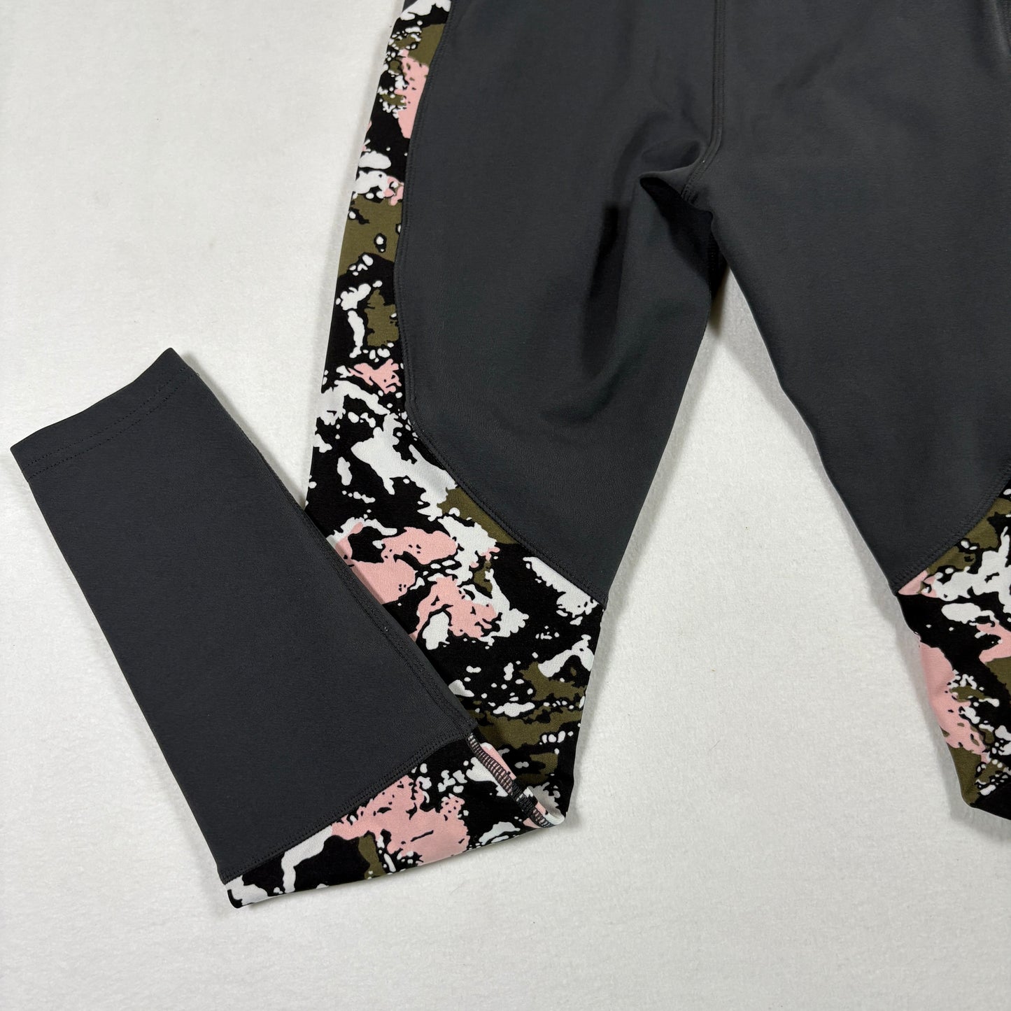 Pop Fit womens leggings S black camo print high rise stretch activewear yoga gym