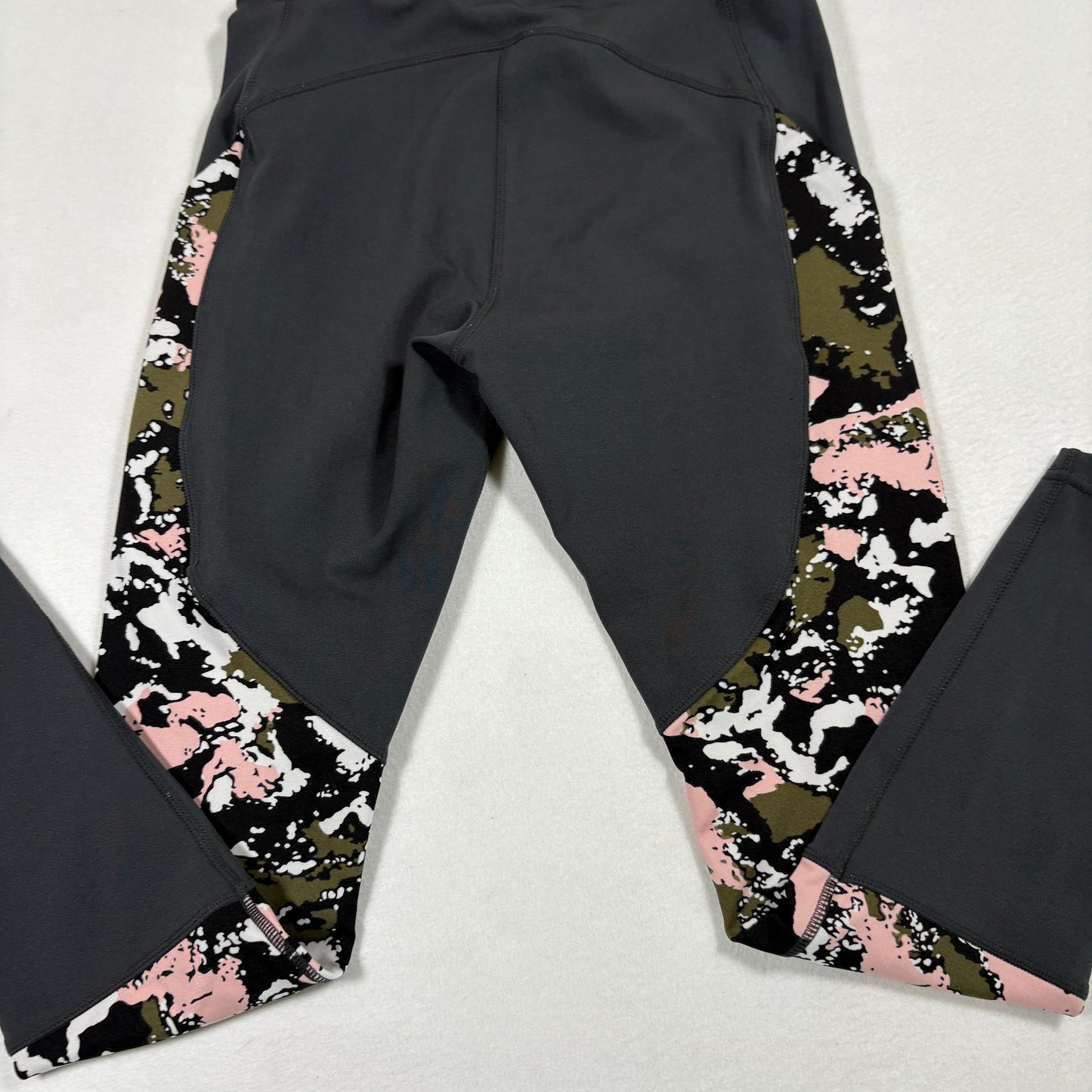 Pop Fit womens leggings S black camo print high rise stretch activewear yoga gym