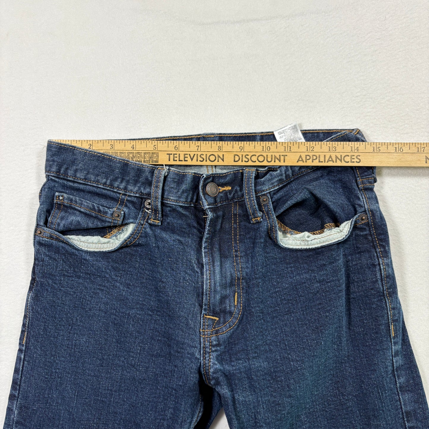 Old Navy mens jeans 30x32 dark wash slim fit built in flex denim Y2K vintage look