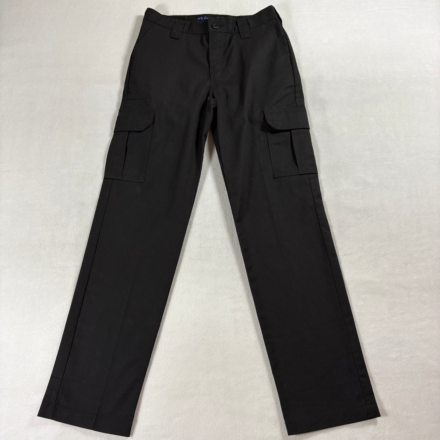 Dickies Cargo Work Pants Slim Straight Black Tag 28 Fits Like 28x30 Utility