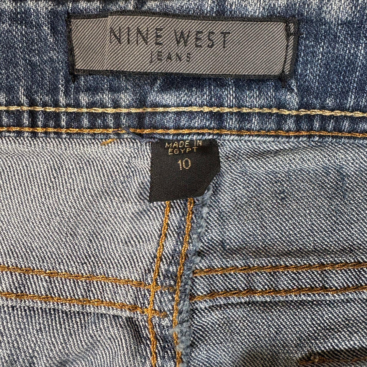 Nine West Jeans Women’s Size 10 Blue Denim Stretch Bootcut Baggy Y2K Vintage