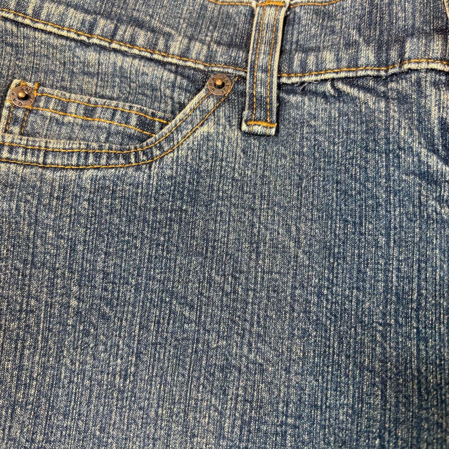 GAP Factory Low Rise Flare Stretch Jeans Women’s 4 Blue Denim Bootcut Baggy Y2K