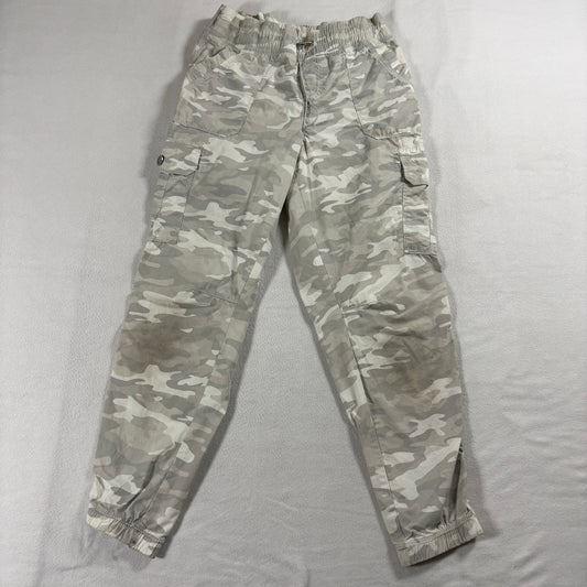 Calvin Klein Performance Womens Camo Jogger Pants Cargo XS Gray Elastic