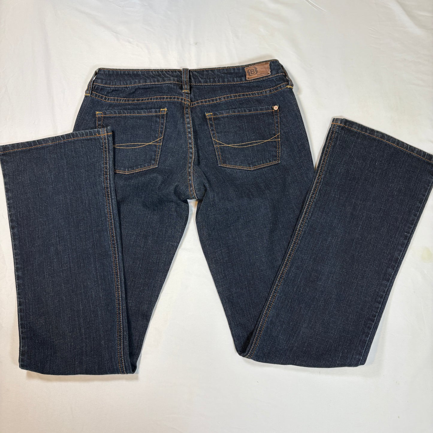 Bullhead Laguna Bootcut Jeans Women’s Size 7 Long Blue Denim Stretch Baggy Y2K