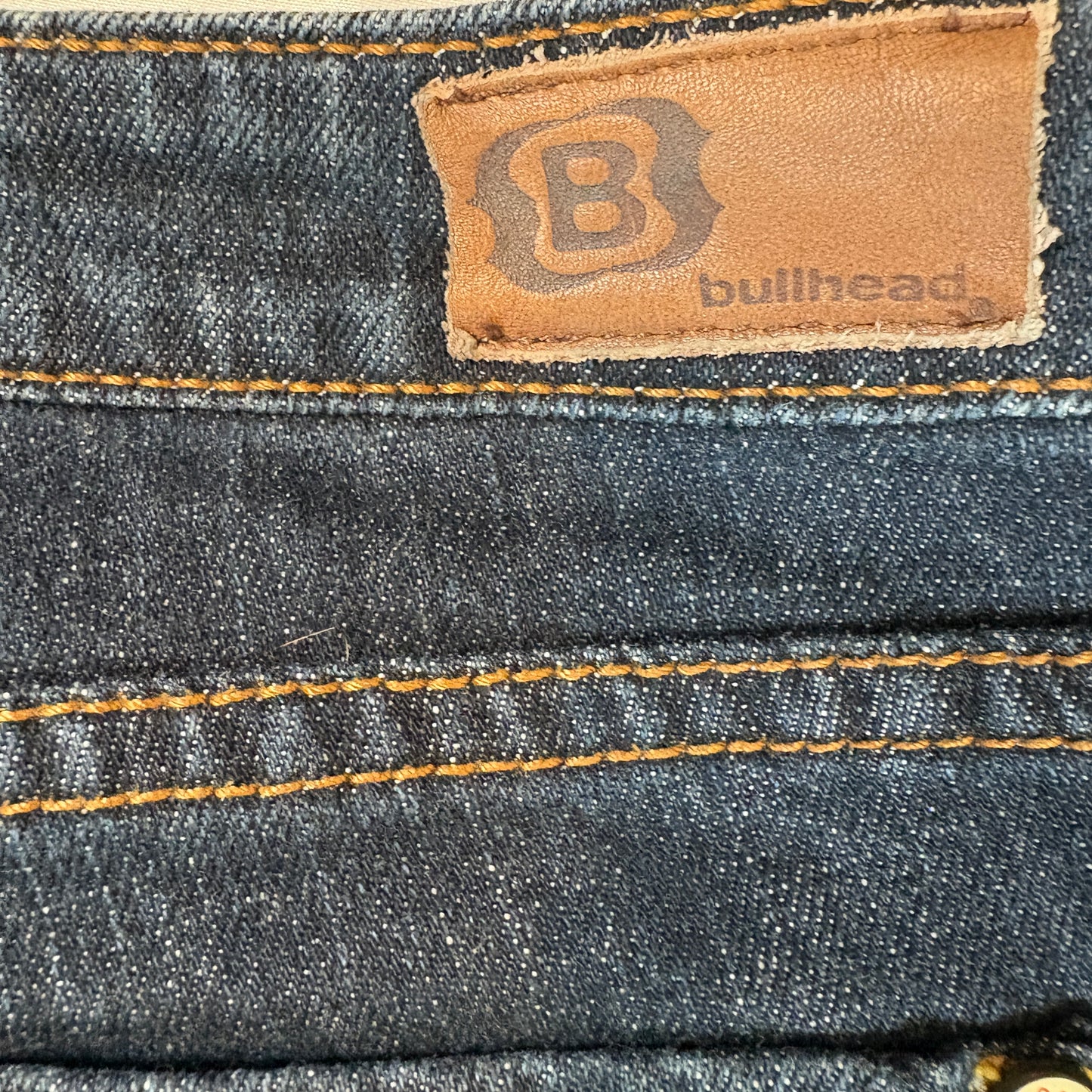 Bullhead Laguna Bootcut Jeans Women’s Size 7 Long Blue Denim Stretch Baggy Y2K