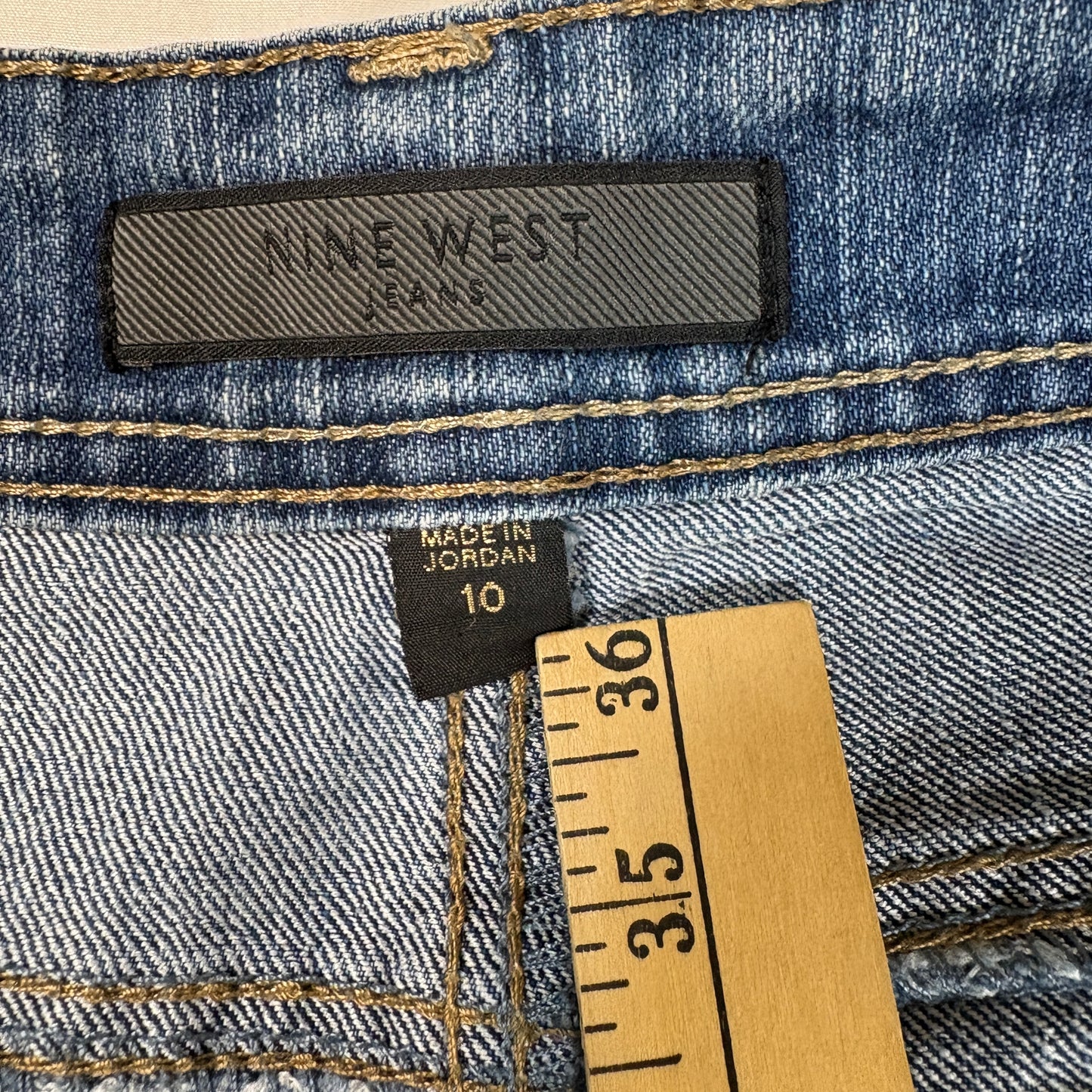Nine West Jeans Women’s Size 10 Blue Denim Stretch Bootcut Baggy Y2K Retro Style