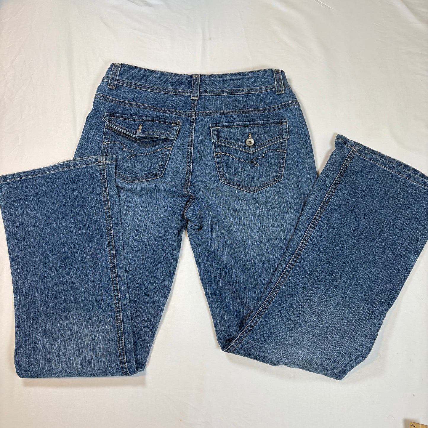 Nine West Jeans Women’s Size 10 Blue Denim Stretch Bootcut Baggy Y2K Retro Style