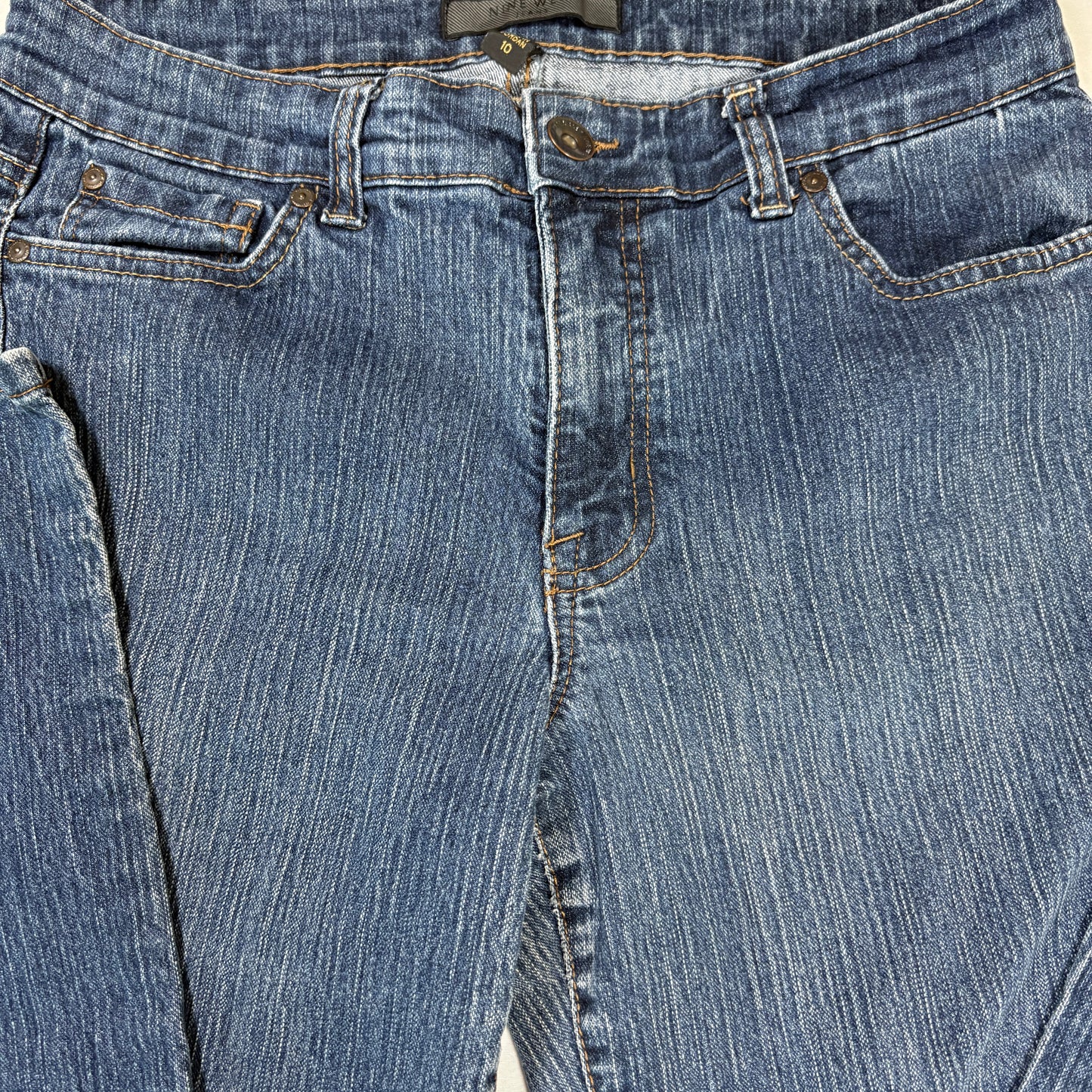 Nine West Jeans Women’s Size 10 Blue Denim Stretch Bootcut Baggy Y2K Vintage Style