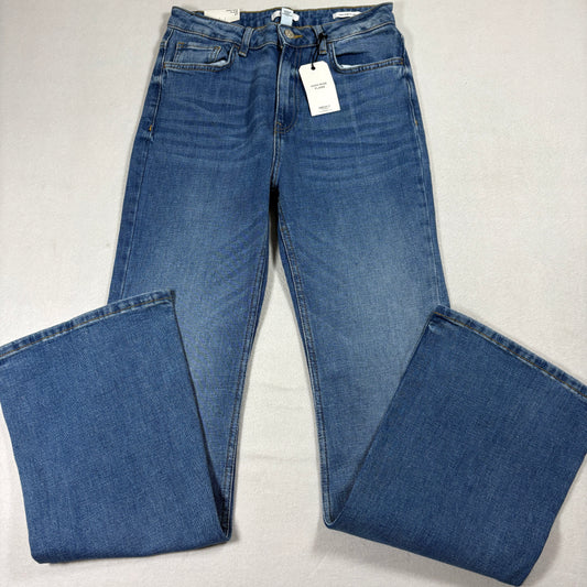 Forever 21 Premium High Rise Flare Jeans Womens Size 27 Blue Slim Fit NWT