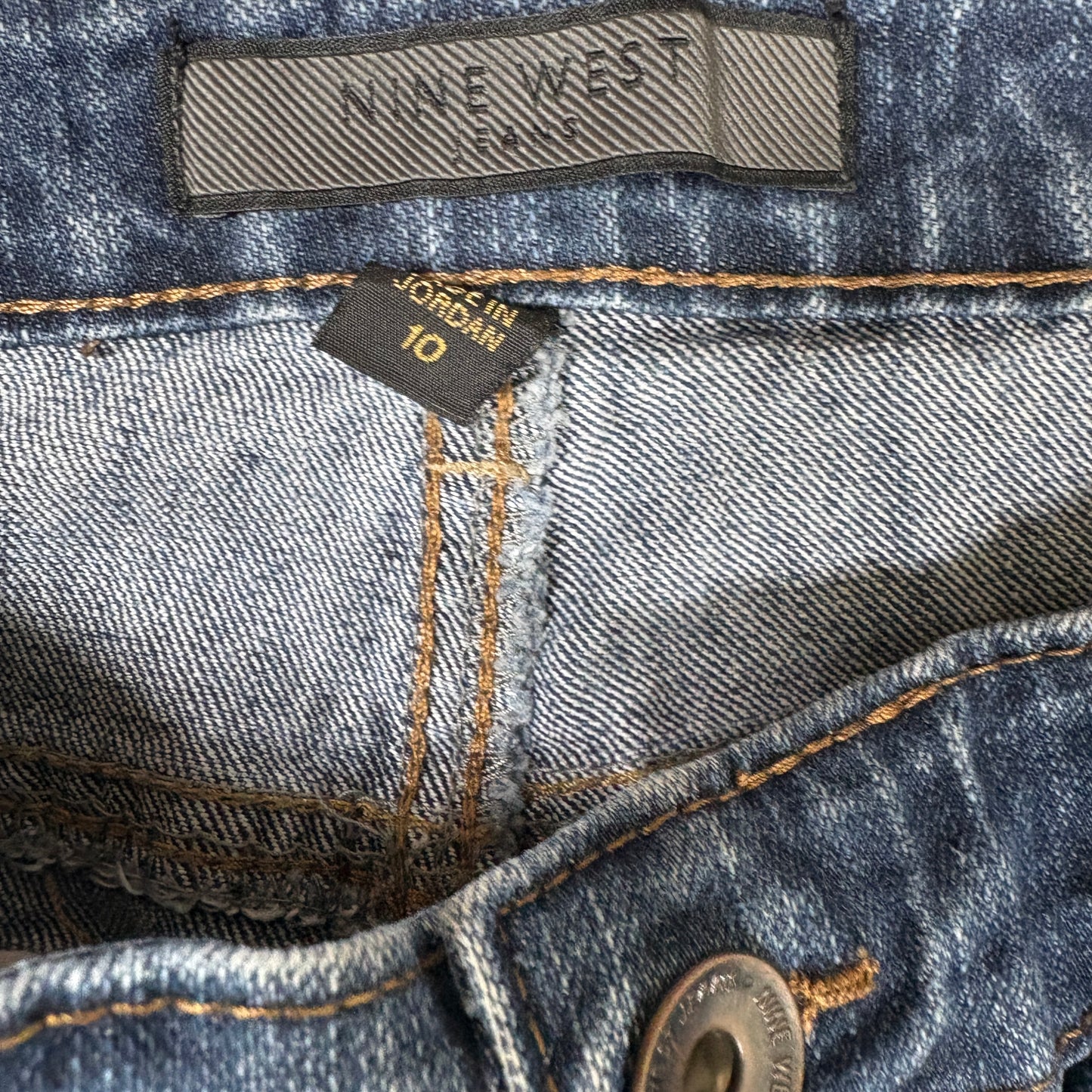 Nine West Jeans Women’s Size 10 Blue Denim Stretch Bootcut Baggy Y2K Vintage Style