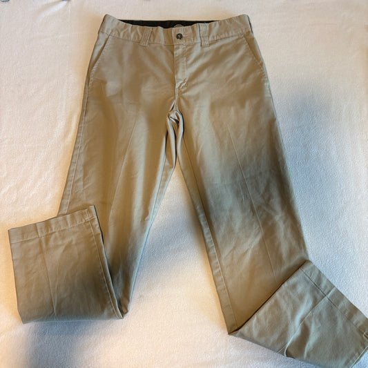 Dickies 67 Collection Pants Womens 14 Khaki Chino Straight Workwear Fits 31X31