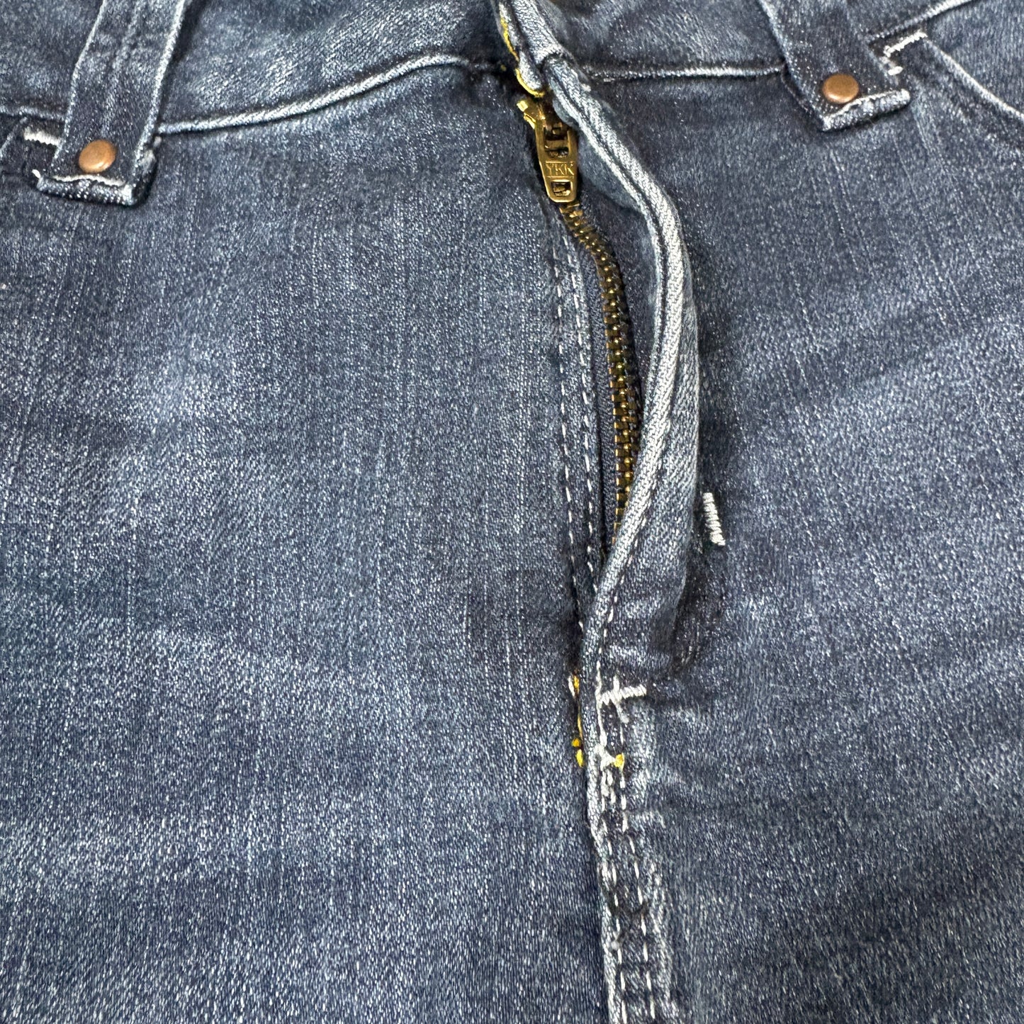 Lee Perfect Fit Bootcut Jeans Women’s Size 12 Short Blue Denim Stretch Baggy Y2K