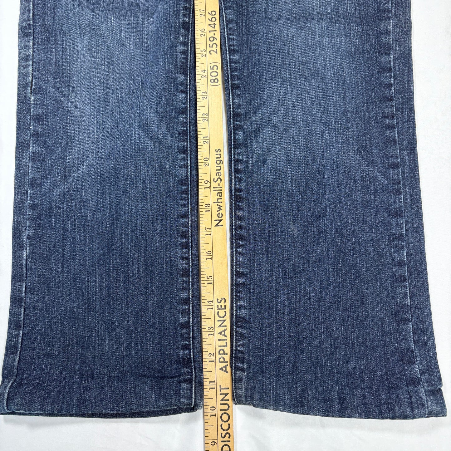 Lee Perfect Fit Bootcut Jeans Women’s Size 12 Short Blue Denim Stretch Baggy Y2K