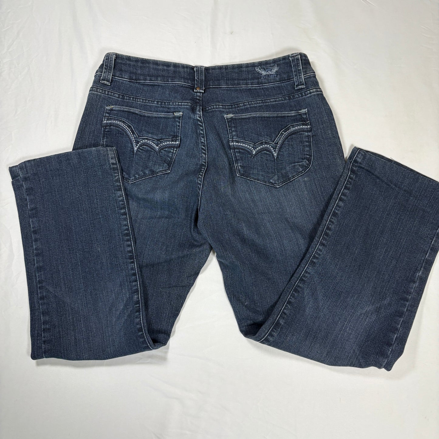 Lee Perfect Fit Bootcut Jeans Women’s Size 12 Short Blue Denim Stretch Baggy Y2K