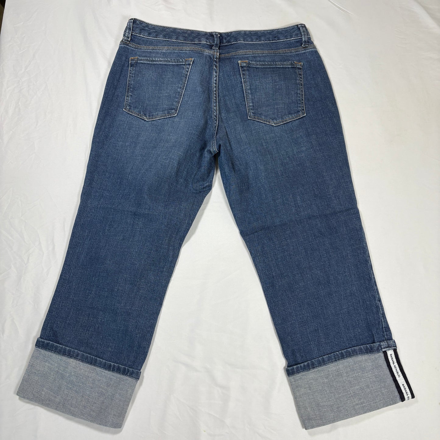 Banana Republic Women’s Jeans Size 10 / 30 Blue Denim Bootcut Baggy Y2K Distressed