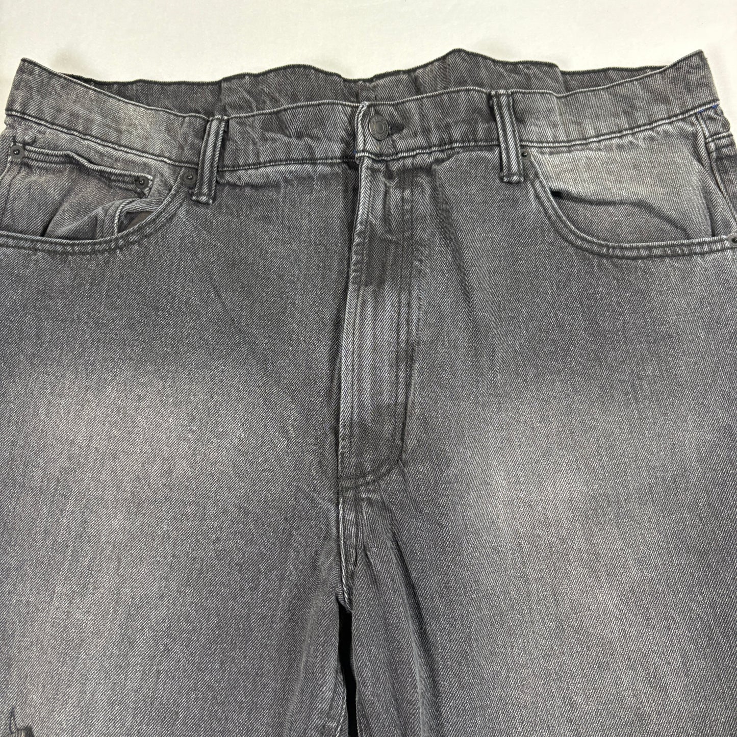 Arizona Jean Co Mens Baggy Jeans 40 Black Denim Y2K 90s Grunge Straight Fit