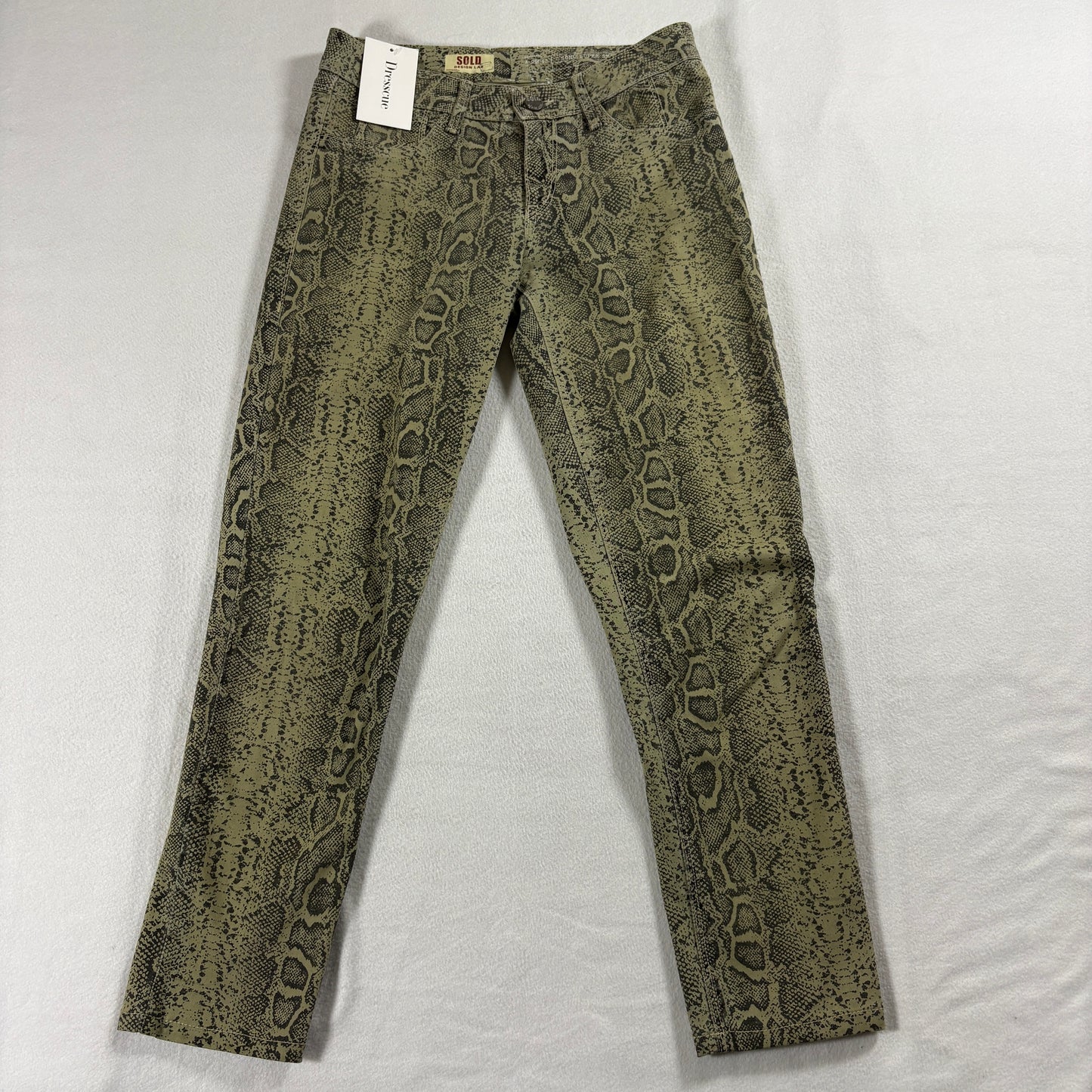 SOLD Design Lab 2000 Super Skinny Jeans Womens 26 Snake Print NWT Stretch