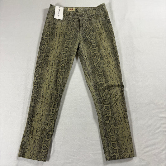 SOLD Design Lab 2000 Super Skinny Jeans Womens 26 Snake Print NWT Stretch