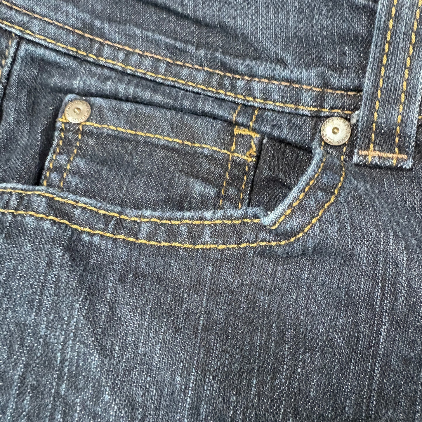 Nine West Jeans Women’s Size 10 Blue Dark Wash Denim Bootcut Baggy Stretch Y2K