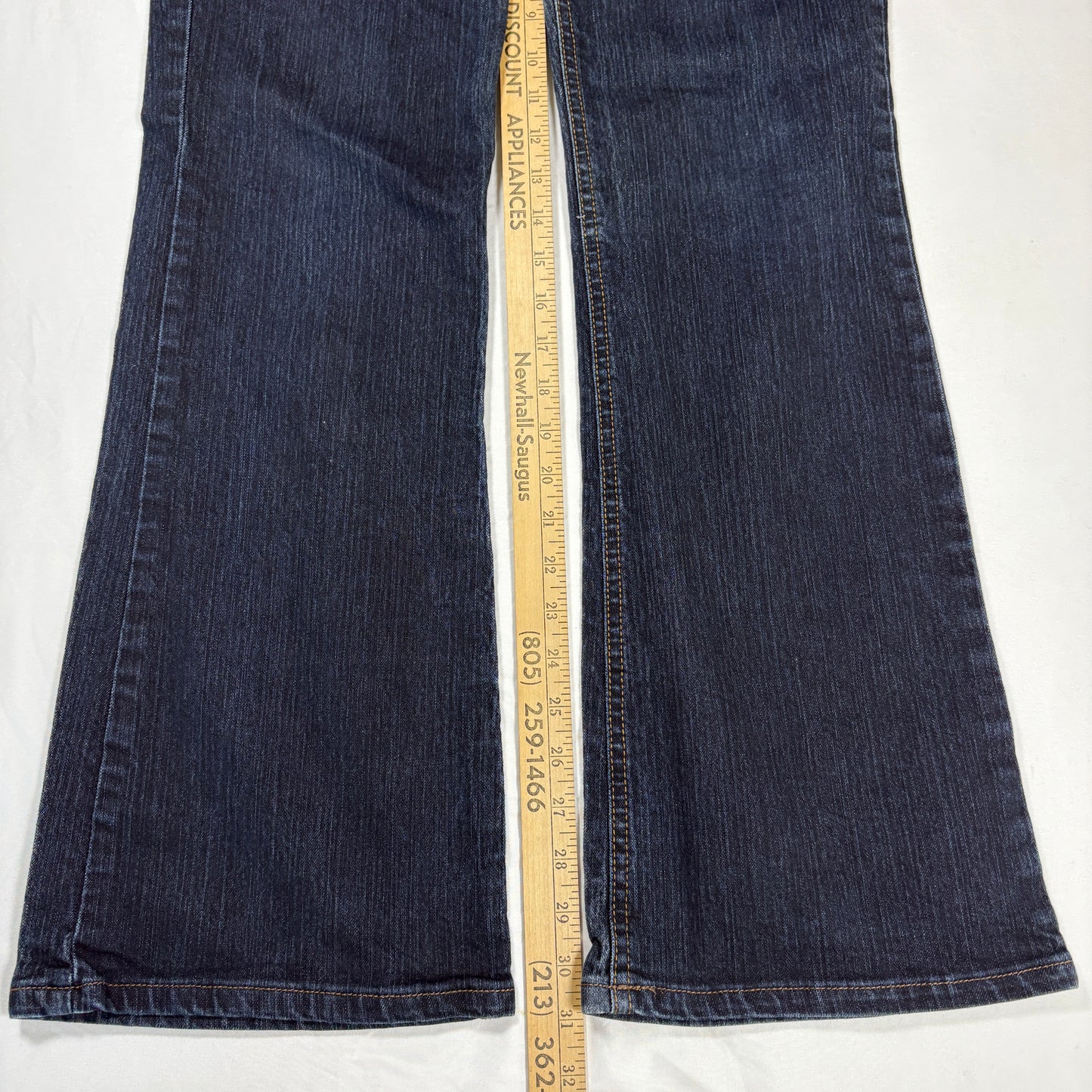 Nine West Jeans Women’s Size 10 Blue Dark Wash Denim Bootcut Baggy Stretch Y2K