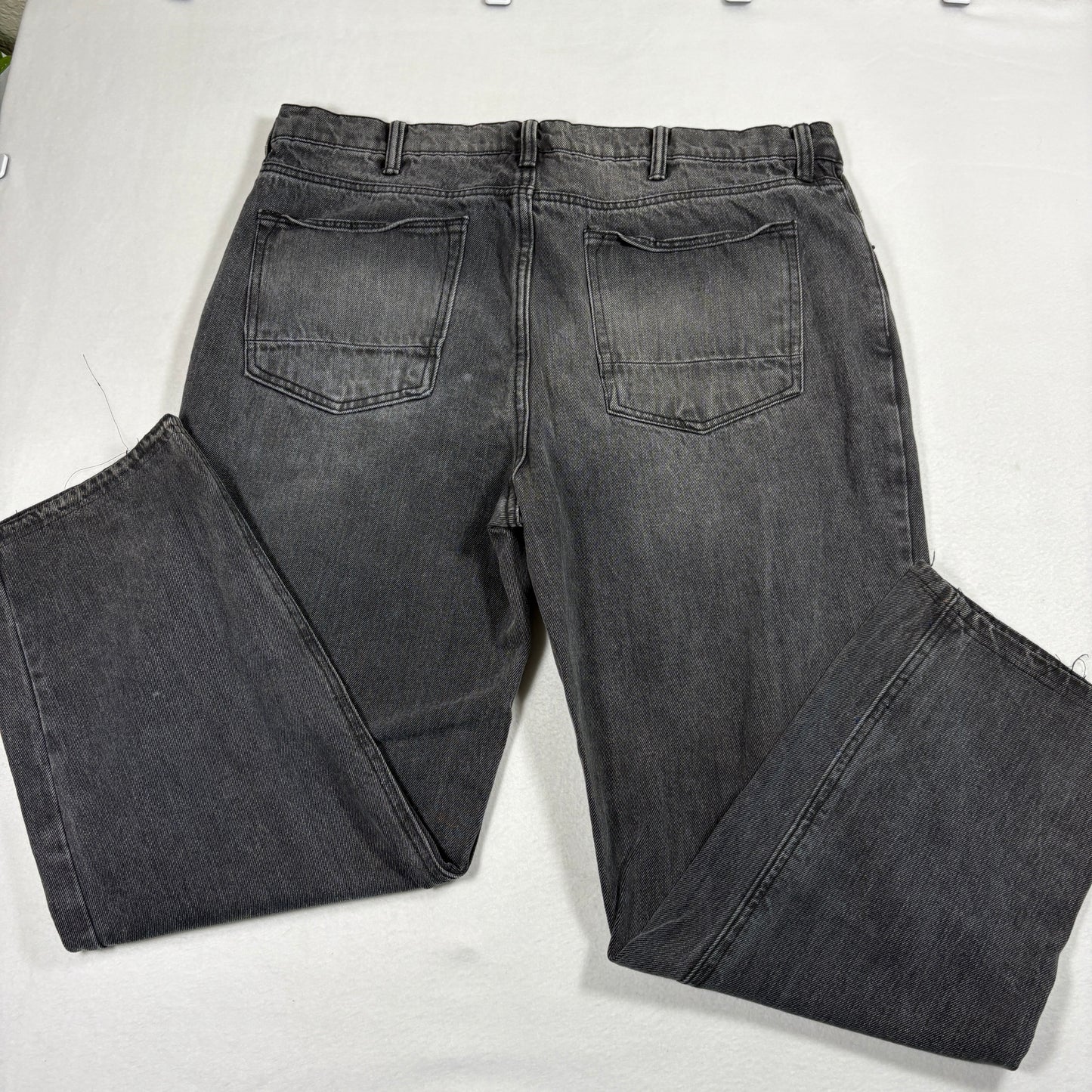 Arizona Jean Co Mens Baggy Jeans 40 Black Denim Y2K 90s Grunge Straight Fit