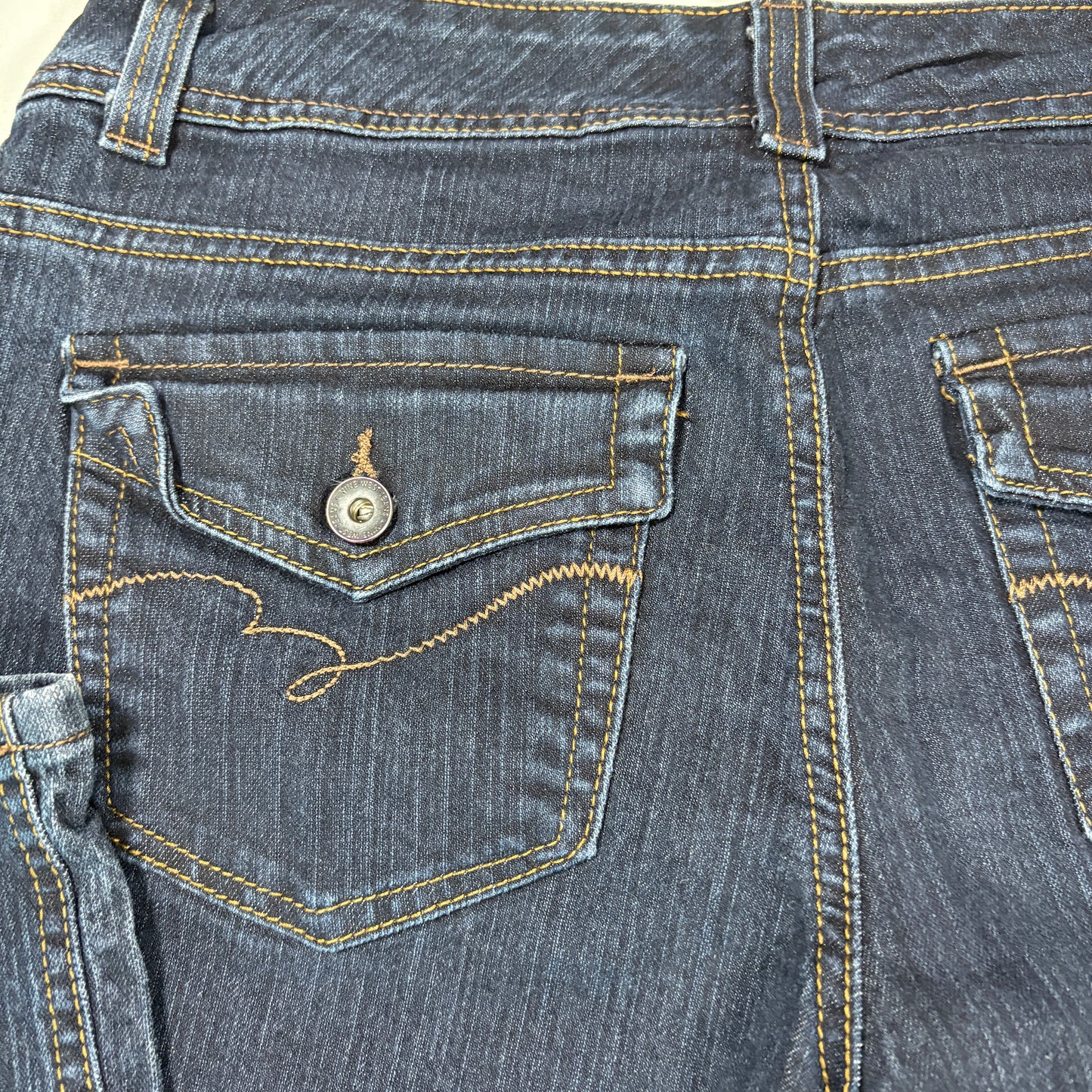 Nine West Jeans Women’s Size 10 Blue Dark Wash Denim Bootcut Baggy Stretch Y2K