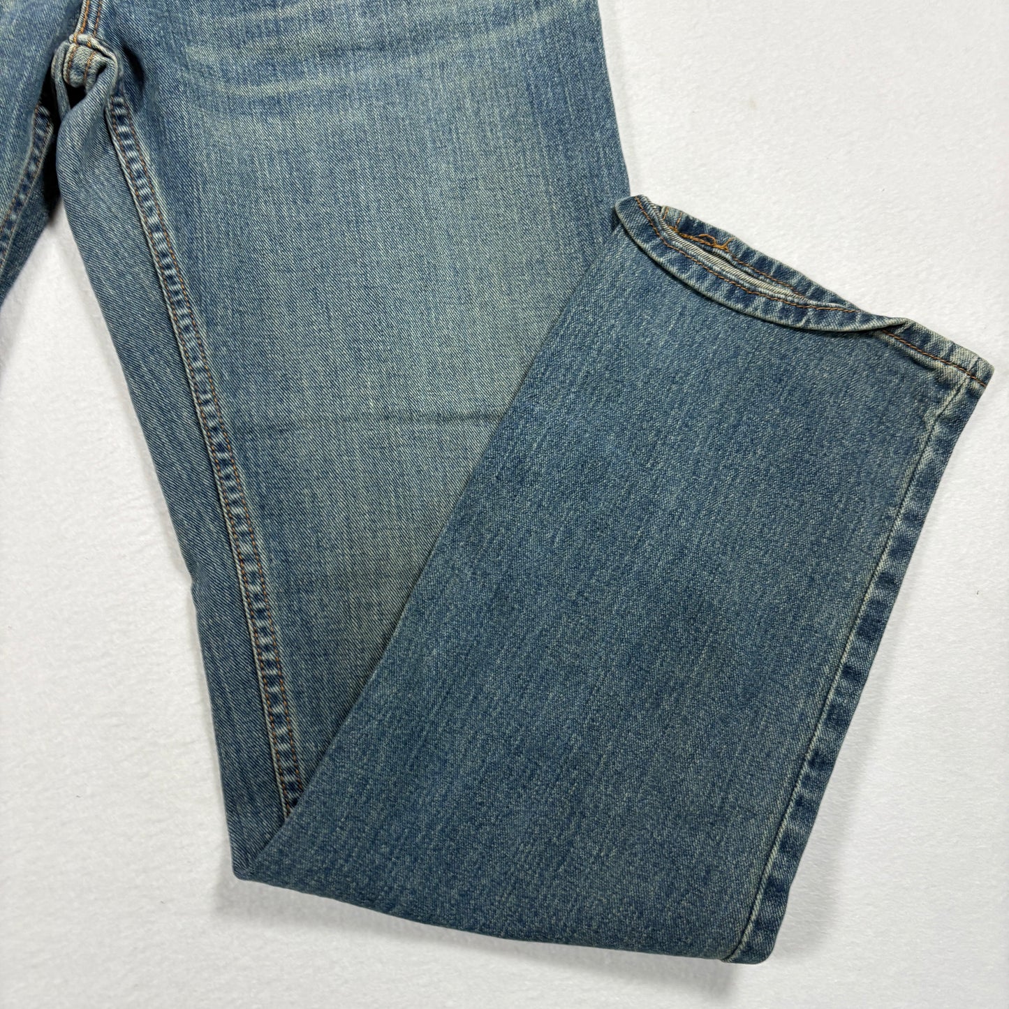 Arizona Jean Co Mens Slim Straight Jeans 33x32 Blue Denim Flex Stretch