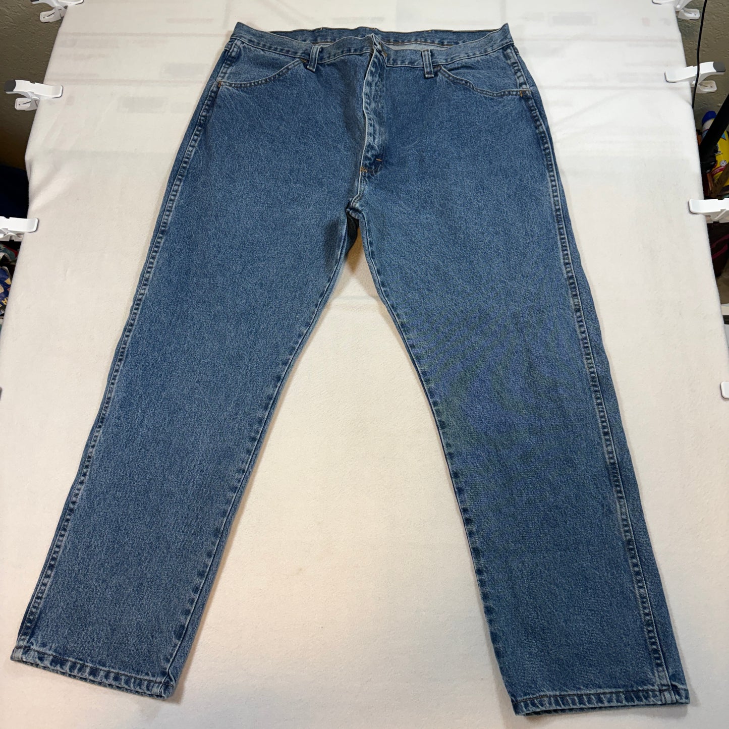 Rustler Jeans Mens 42x30 Vintage 90s Blue Denim Relaxed Fit Grunge Streetwear