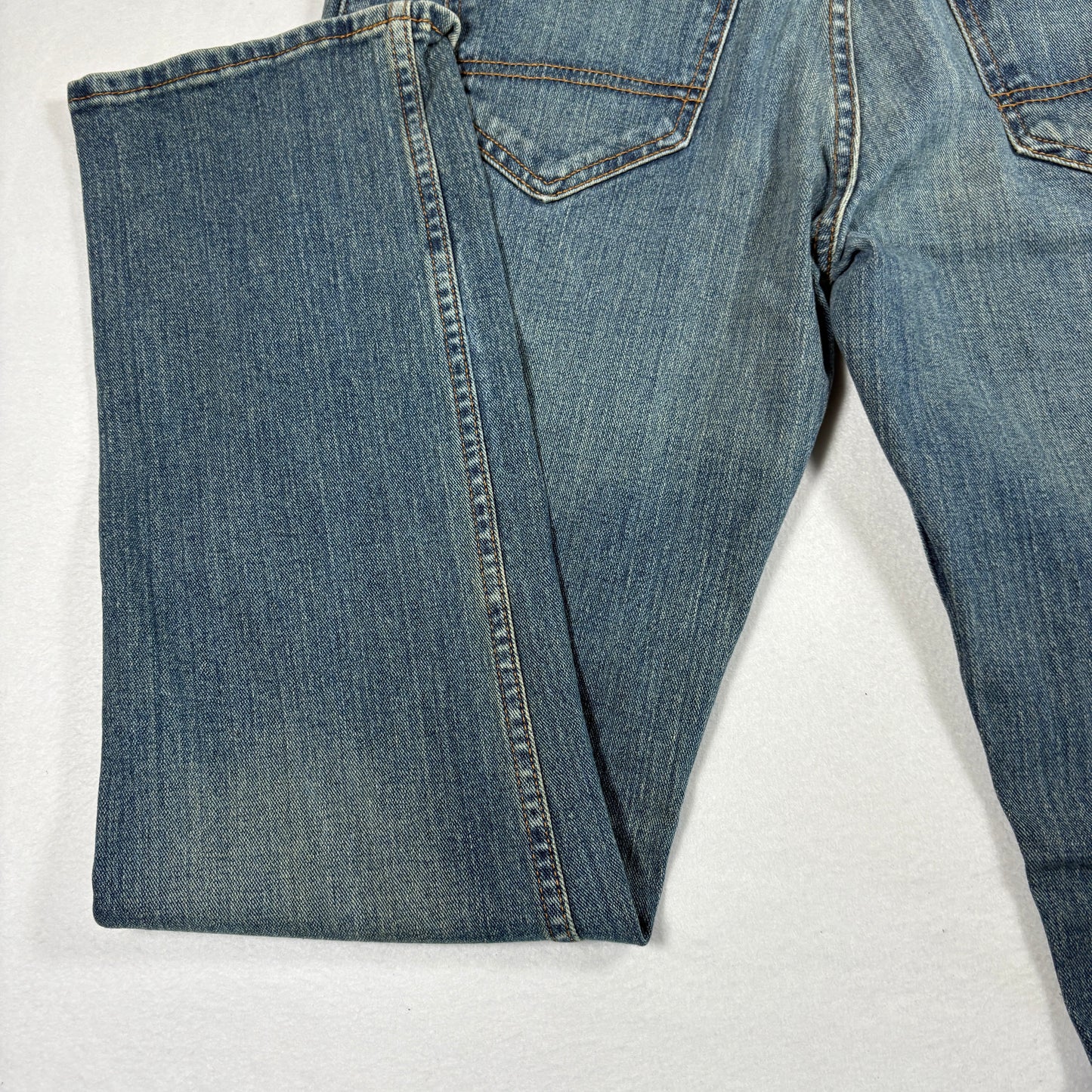 Arizona Jean Co Mens Slim Straight Jeans 33x32 Blue Denim Flex Stretch